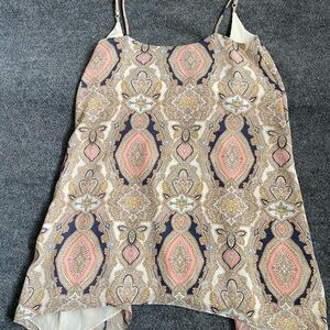 BCBGeneration Paisley Scarf in Pink, Gold, and Navy